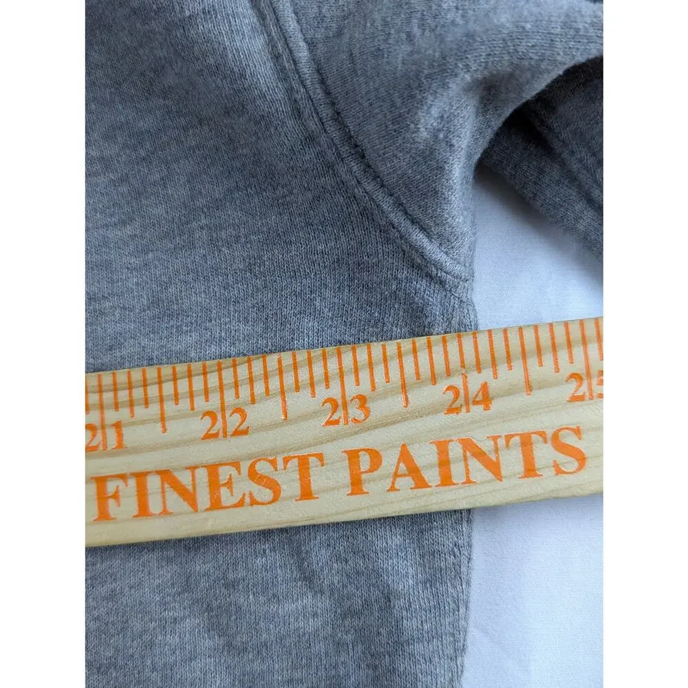 Polo‎ Ralph Lauren Mens Medium Pullover Sweatshirt Embroidered Hood Gray